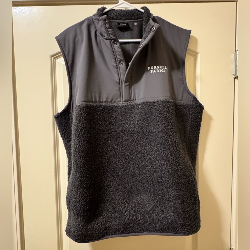 Pursell Farms Gray Fleece Vest